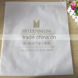Cotton Gym Bag Polycotton Laundry Bag String Storage Bag thumbnail-4