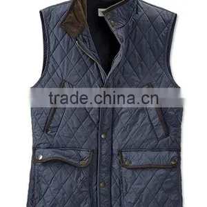 2016 Diamond Quilted Mens Sleeveless Jacket thumbnail-2
