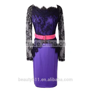 Long Sleeve Lace With Long Sleeves Dress and a Large Pencil Skirt PS06 thumbnail-4