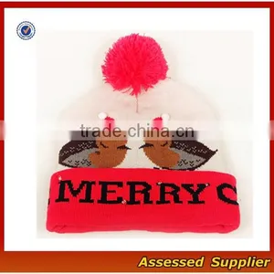 XJ01156/Winter Knit Hat With LED Light / Fashion Chirstmas Knit LED Hat thumbnail-1