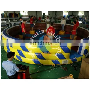 2016 Top Selling Inflatable Wipeout Game With Machine For Sale thumbnail-3