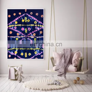 Indian Latest Abstract Design Tapestry Throw Cotton Wall Decor Yoga Mat Meditation Wall Hanging 45X30 Inch thumbnail-1