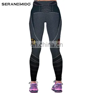 Women Dylan Superman's Symbol Printing Digital Printing Sexy Tight Breathable Sports Trousers thumbnail-4
