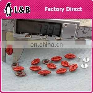 2015 High Quality New Popular Alloy Red Lip Rivet thumbnail-2