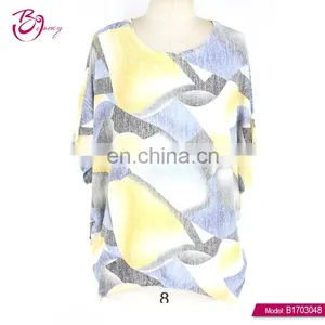 Affordable Price Fat Size Short Sleeve Blouse For Women thumbnail-1