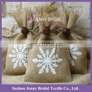 BAG012 Burlap Favor Bags Christmas Small Gift Bags thumbnail-4