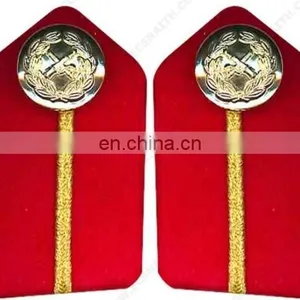 Officer Uniform Collar Gorgets, Police Goergets, Military Gorgets, British Gorget With Oak Leaf Embroidery thumbnail-4