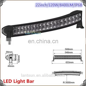 Waterproof Double Row 22" 120W 4x4 4WD Offroad Truck LED Light Bar thumbnail-1