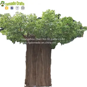 Customized Outdoor Round Trunk Decorative Artificial Big Metal Ficus Trees thumbnail-2