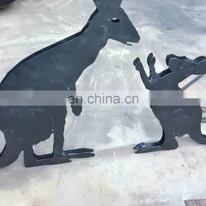 Corten Steel Sculpture Kangaroo Weathering Steel thumbnail-1