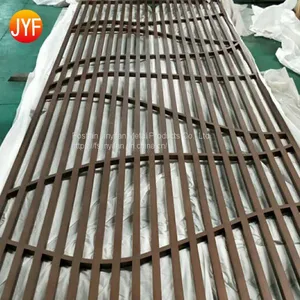 Interior Partition Wall Living Room Divider Stainless Steel Screens for Luxury Villa Decoration thumbnail-2