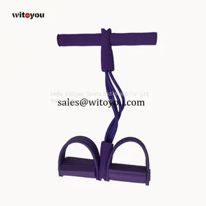 Rubber Pull Rope With Foam Handle Foot Pedal Exerciser Manufacturer thumbnail-1