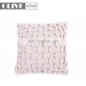 2018 American Style Knit Home Decorative Sofa Cushion Cover With Buttons thumbnail-3