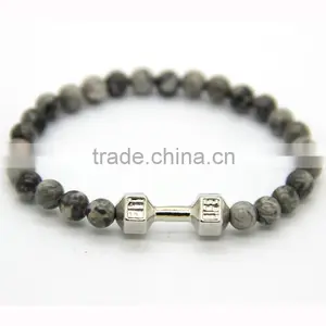 HTB0101 Guangzhou Black Beads Lion Head Bracelet Lava Stone Bracelet thumbnail-4