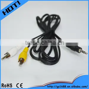 3.5mm AUX Plug to 2 RCA Male Plug Y Audio Stereo Cable thumbnail-1