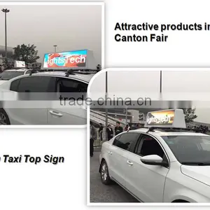 Ali HD 3G WIFI GPS Wireless P5 Digital Lighted Taxi Signs, Taxi Led Screen, Taxi Roof Top Advertising Led Display Quality Choice thumbnail-2