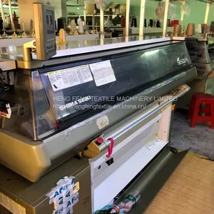 SHIMA SEIKI Computerized Flat Knitting Machine 2001-2002 SES 122S 14G UP SCREEN With USB Textile Weft Knit Good Condition thumbnail-1