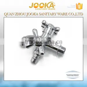 3 Way Double Spout Handle Washing Machine Faucet With Dual Handle thumbnail-1