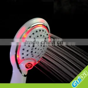 Led Rainfall Shower Head Water Saving With Temperature Digital Display Quality Choice thumbnail-1