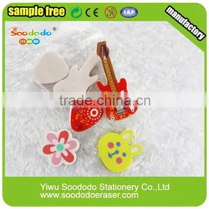 3D Guitar Shape Musical Rubber Eraser thumbnail-4