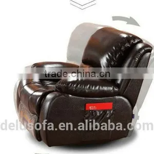 Hot Sale Black Leather Living Room Furniture Relaxing Sofa thumbnail-2