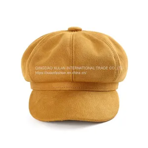 Women's Fashion Genuine Leather Caps thumbnail-3