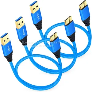 Micro USB 3.0 Cable – USB Type A to Micro B Fast Charger Cable With Gold-Plated Connectors for Samsung Galaxy S5, Note 3, Hard Drive thumbnail-2