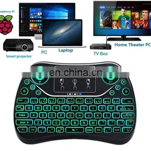 Drop Shipping T2 2.4GHz Wireless Mini Keyboard With Touchpad Mouse and Multimedia Keys for Android tv Box thumbnail-4