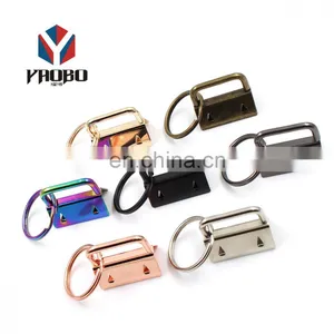 Exquisite Workmanship Metal Nickel 1 Inch Key Fob Hardware thumbnail-2