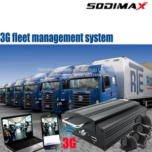 3G Wifi Car Video Alarm System MDVR 720P CCTV Dome Camer HDD Mobile DVR Kit thumbnail-3