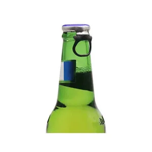 Ring Pull Crown Cap Glass Bottle Cap With Plastic Pull Ring Cap thumbnail-2