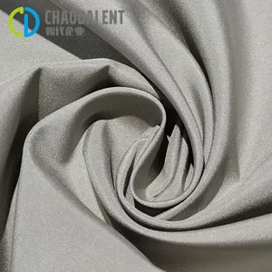 Grayish Green Dyed Woven Ocean Cycle 68gsm 290T 100%OCEAN RPET Recycled Polyester Pongee Fabric for Winter Cotton Down Jacket thumbnail-1