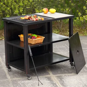Movable Fire Pit With Storage High Quality thumbnail-1