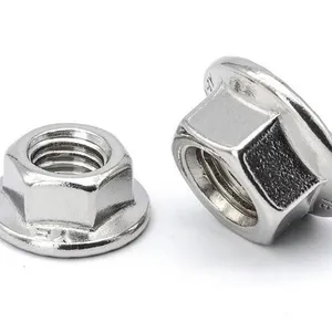 304 Stainless Steel Fasteners, Bolts, Flange Nuts, DIN6923 Anti Slip Nuts thumbnail-5