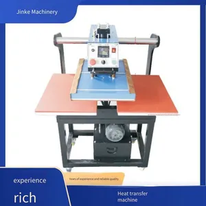 Jinke Machinery Slide-up Hydraulic Dual-station Heat Transfer Machine b With High Flexibility and Excellent Pattern Transfer Effect thumbnail-1
