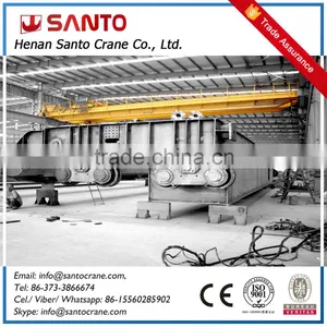 Emergency Stop System Heavy Duty Double Girder 20t Small Overhead Bridge Crane thumbnail-1
