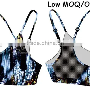 Custom Sublimation Sports Bra With Printing thumbnail-1