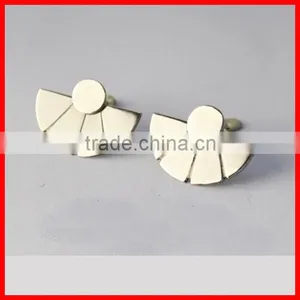 925 Sterling Silver Frond Back Design Fashion Simple Gold Earring Designs for Women thumbnail-2