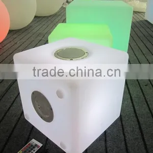 Rechargeable LED Cube With Bluetooth Speaker Stereo YXF-4040B thumbnail-4