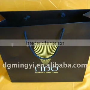Luxury Black Paper Shopping Bag, Customer Design Packaging Bags thumbnail-4