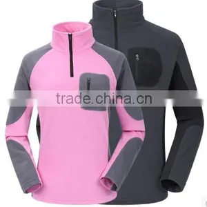 Outdoor Contrast Color Polar Fleece Jacket thumbnail-1