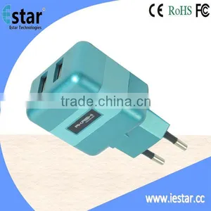 Good Quality 5V 2.1A for Mobile Cellphone Usb Travel Charger thumbnail-1