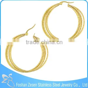 ZS17268 Beautiful Designed Hoop Earrings 2 Gram Gold Beautiful Designed Earrings thumbnail-6