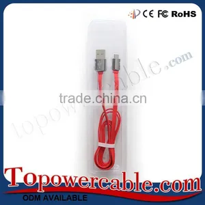2016 New Arrival Products Flat USB Micro USB Cable With Metal Connectors thumbnail-1