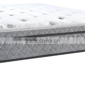 Luxury Bedroom Set Euro Pillow Top Pocket Spring Mattress With Nice Cover thumbnail-3