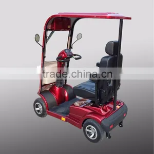 One Seat Four Wheel Mobility Scooter With Detachable Canopy Windscreen thumbnail-2