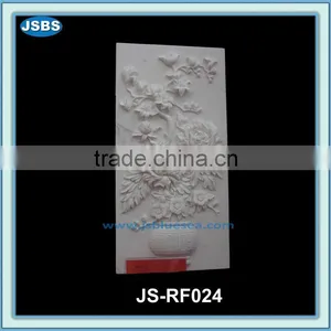 Decoration Marble Relief White Flowers thumbnail-1
