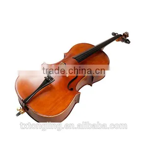 OEM Solid Wood Top Material And Electric Material Ebony Wood Fingerboard Cello TL013-1 thumbnail-2