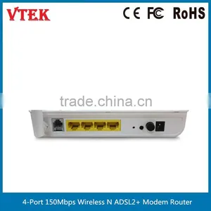 4-Port 150Mbps Wireless N ADSL2/2+ Modem Router With External Antenna thumbnail-3