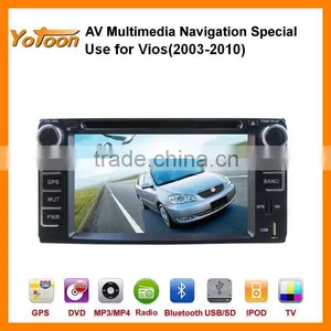 Car DVD GPS Player for Vios(2003-2010), HD/PIP/11 Languages USB/SD/BT/IPOD/AV-in/AUX/ Back View/car Logo/wallpaper thumbnail-1